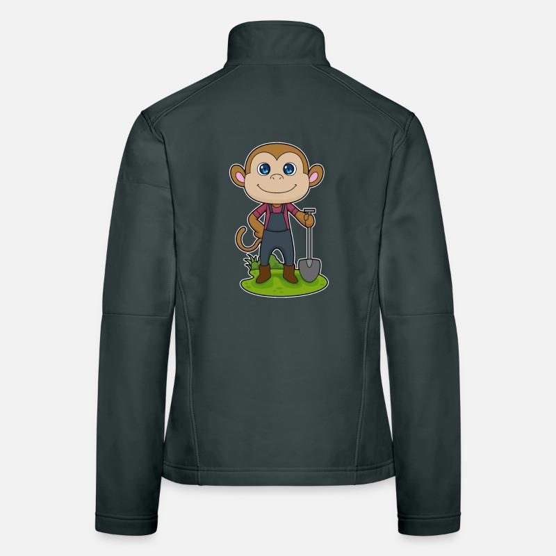 Ferme de la pelle Monkey Farmer Veste en tissu softshell Femme