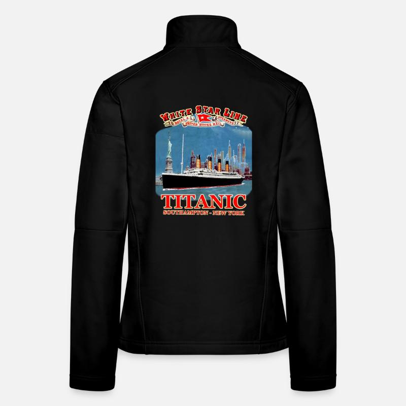 TITANIC Kreation Louis RUNEMBERG © Adagp - Frauen Softshelljacke - Schwarz