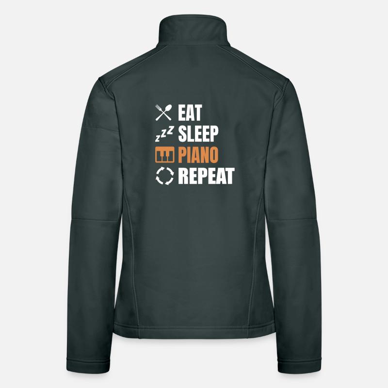 Klavierspieler Routine Frauen Softshelljacke