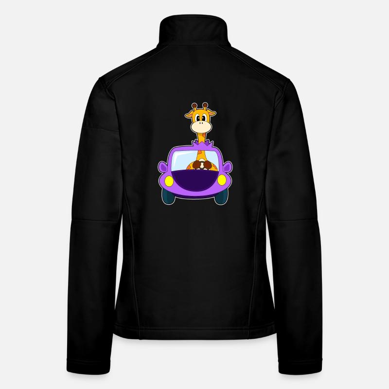 Voiture girafe Veste en tissu softshell Femme