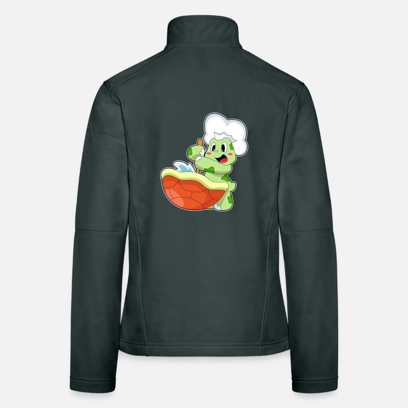 Turtle Cook Cooking Pot Cooking Women's Softshell Jacket