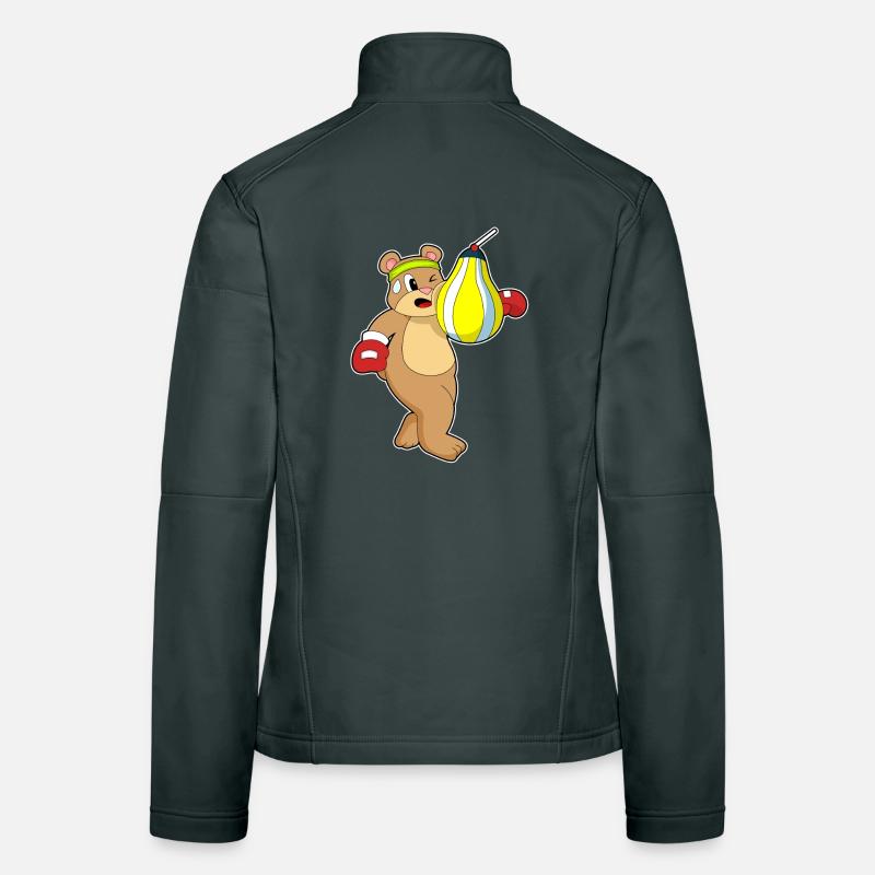 Boxeur Bear Boxer Boxe Boxe Veste en tissu softshell Femme