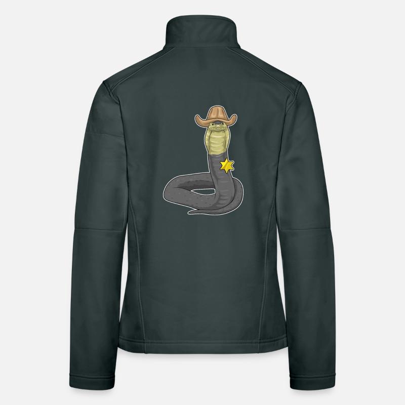 Snake Sheriff Sheriff's Hat Women's Softshell Jacket