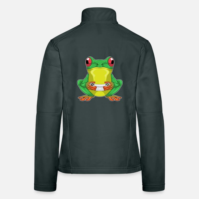 Frog Gamer Controller Women's Softshell Jacket