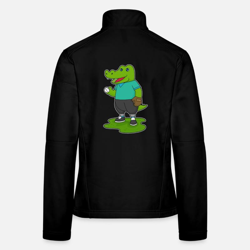 Gant de baseball en crocodile Veste en tissu softshell Femme