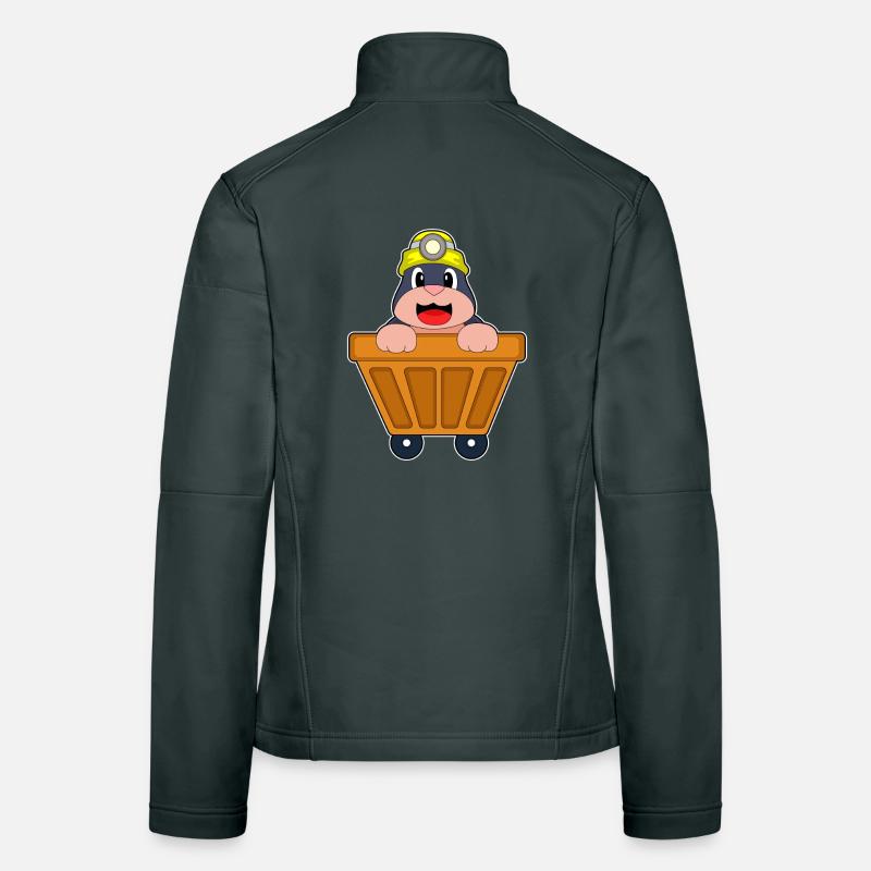 Mole Miner Mining Helmet Mining Women's Softshell Jacket