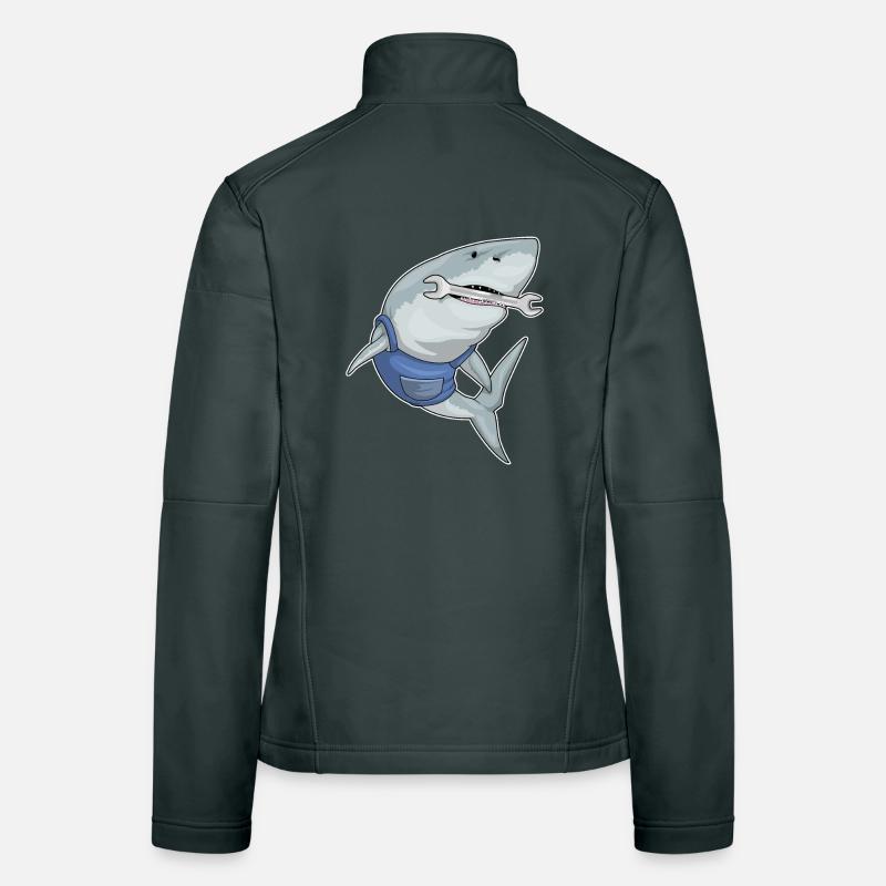 Outil mécanique de requin Veste en tissu softshell Femme
