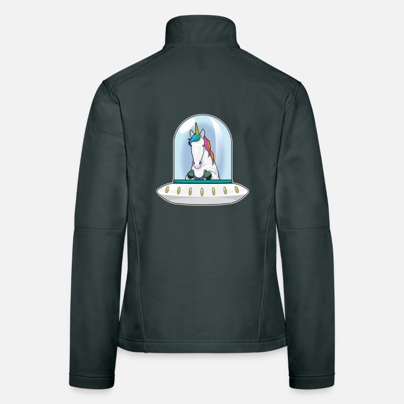 OVNI licorne Veste en tissu softshell Femme