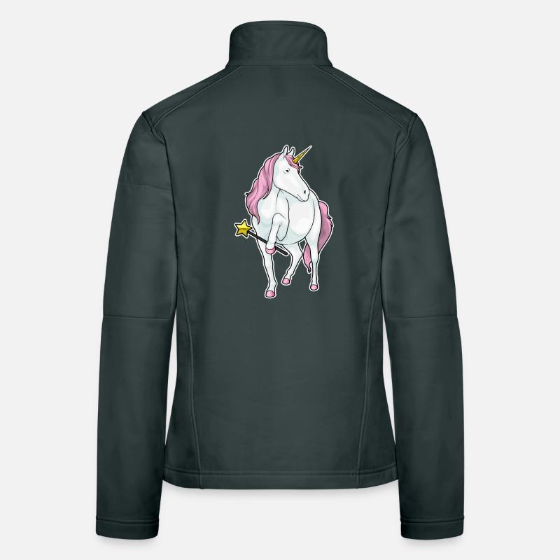 Unicorn Wizard Wand Women's Softshell Jacket
