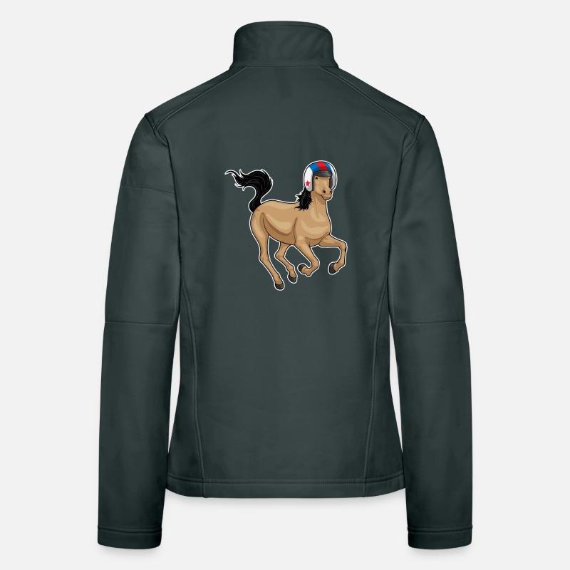 Courses hippiques Veste en tissu softshell Femme