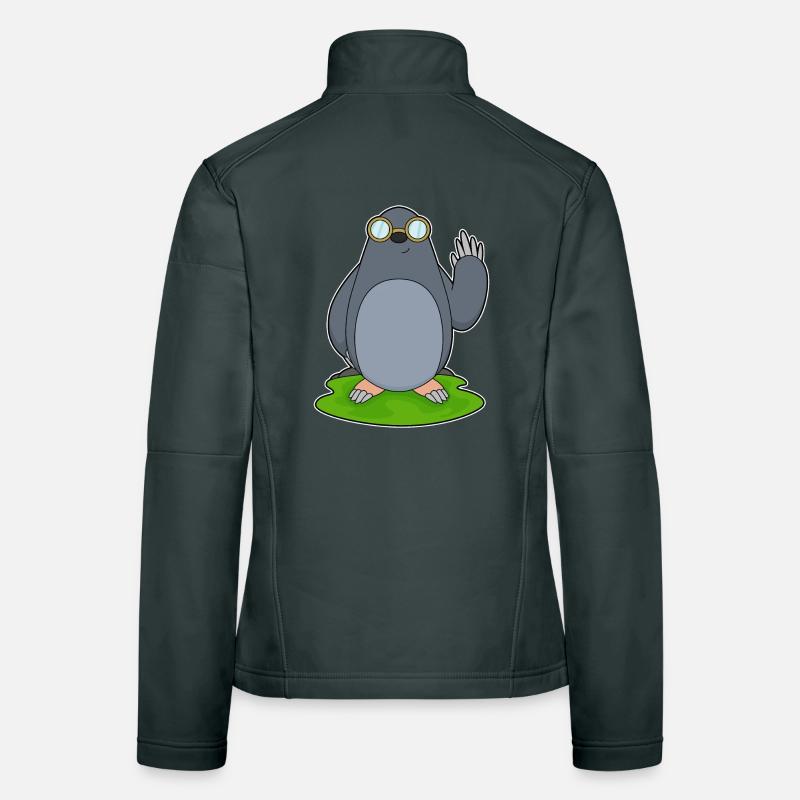 Verres à grains de beauté Veste en tissu softshell Femme