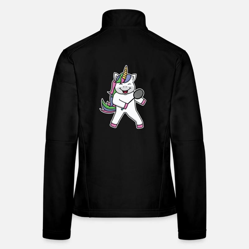 Licorne de badminton Veste en tissu softshell Femme