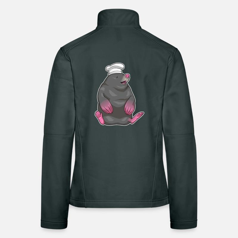 Mole Chef Chef Hat Cooking Women's Softshell Jacket