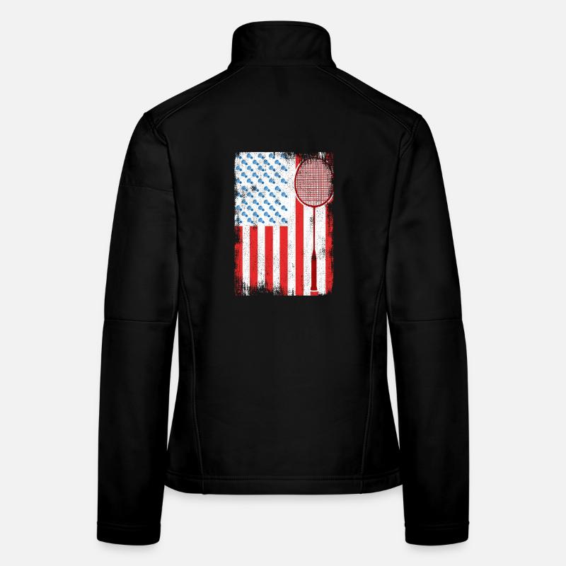 4 juillet Badminton Veste en tissu softshell Femme