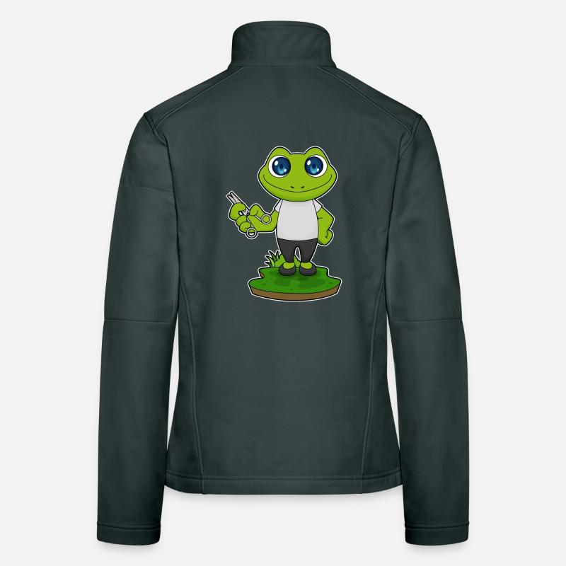 Ciseaux de coiffeur grenouille Veste en tissu softshell Femme