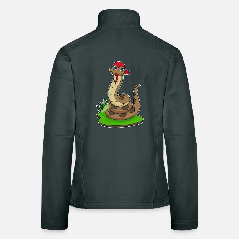 Bonnet de serpent Veste en tissu softshell Femme