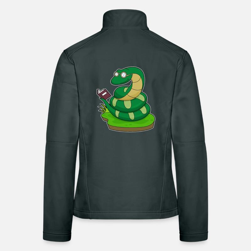 Livre Snake Nerd Veste en tissu softshell Femme