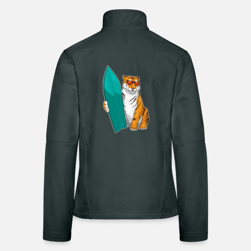 Tiger Surfing Planche de surf Été Veste en tissu softshell Femme