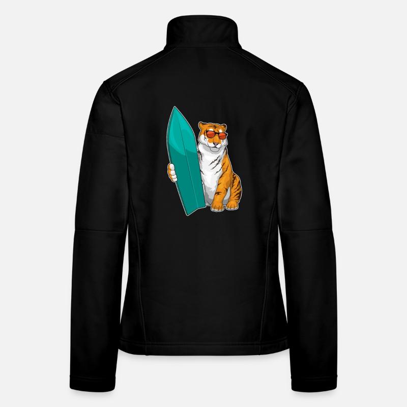 Tiger Surfing Planche de surf Été Veste en tissu softshell Femme