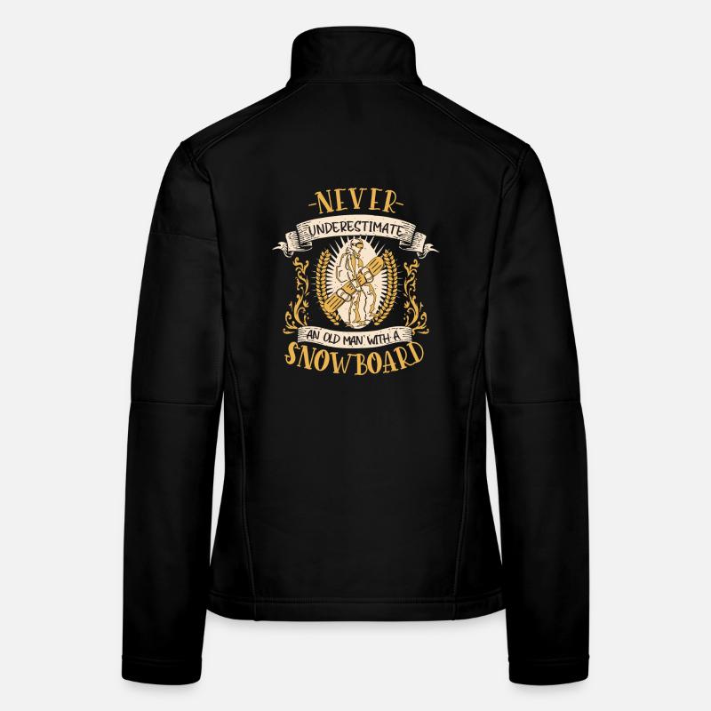 Snowboard Snowboarder Snowboarding Piste Geschenk Frauen Softshelljacke