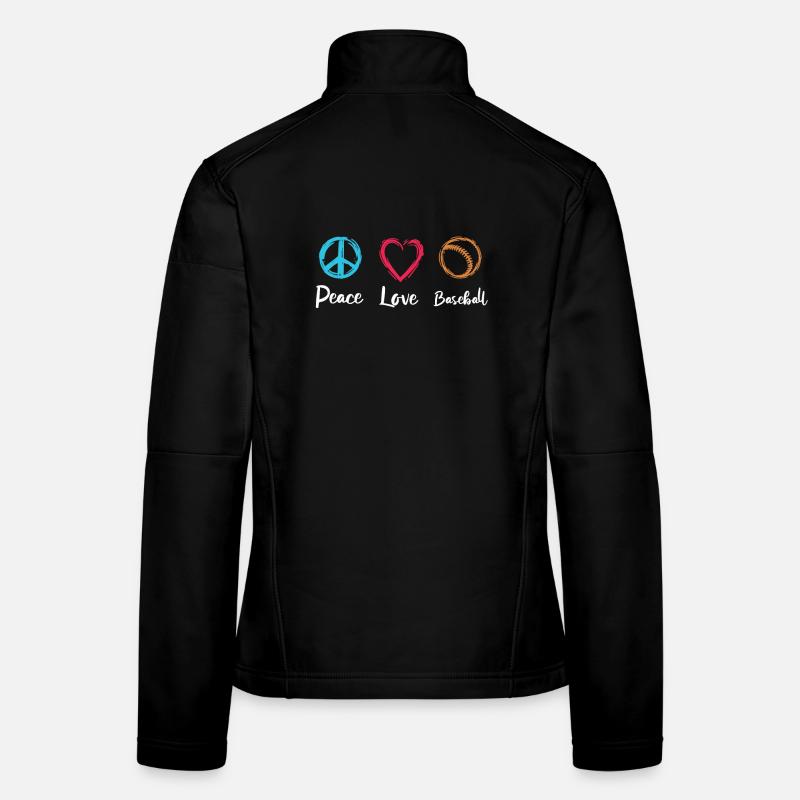 Baseball Liebe Frauen Softshelljacke