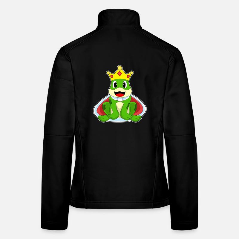 Couronne du Roi Grenouille Veste en tissu softshell Femme