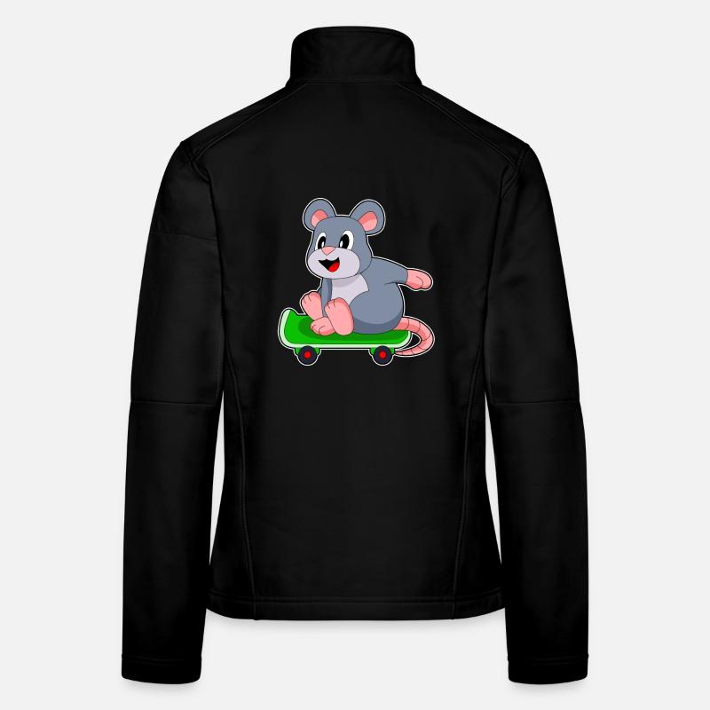 Mouse Skater Skateboard Veste en tissu softshell Femme