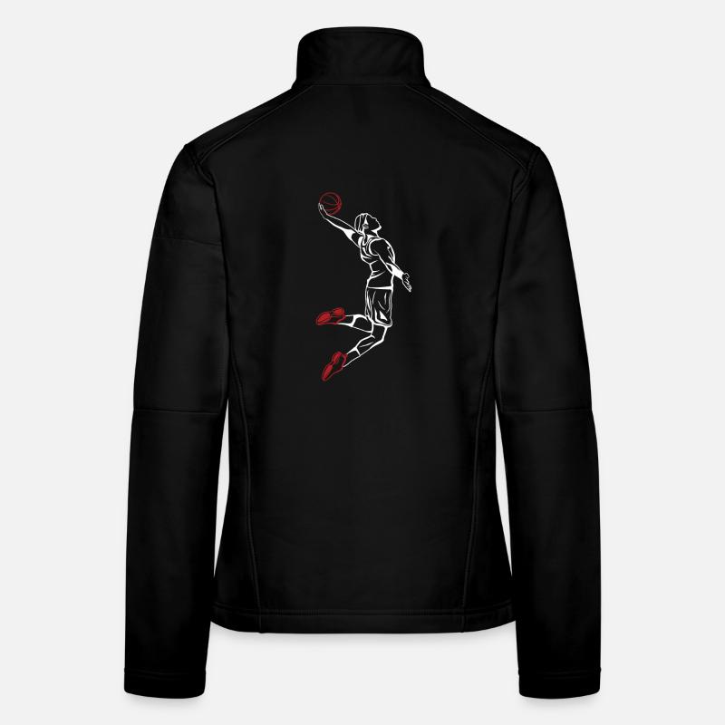 Slam Dunk basketball player Women's Softshell Jacket