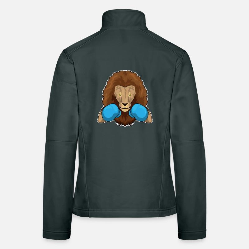 Löwe Boxer Boxhandschuhe Boxen Frauen Softshelljacke