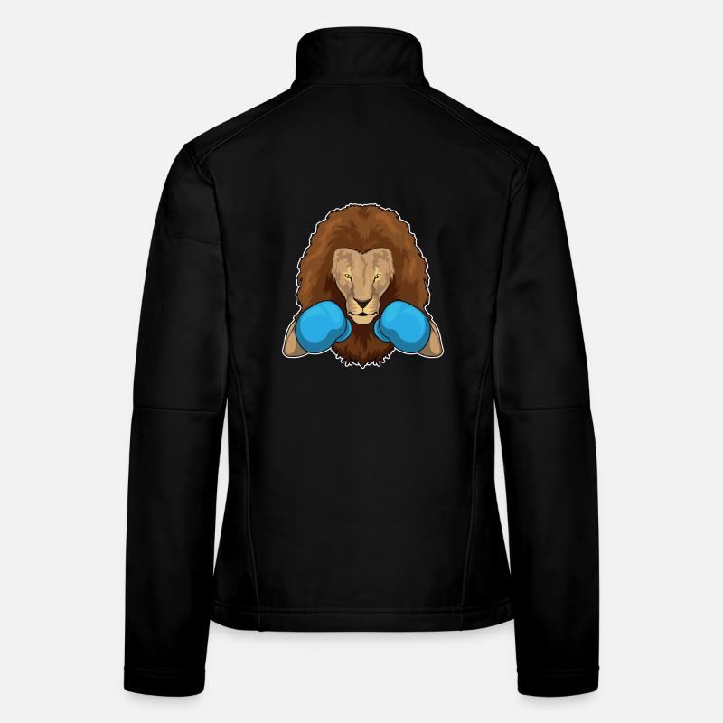 Löwe Boxer Boxhandschuhe Boxen Frauen Softshelljacke