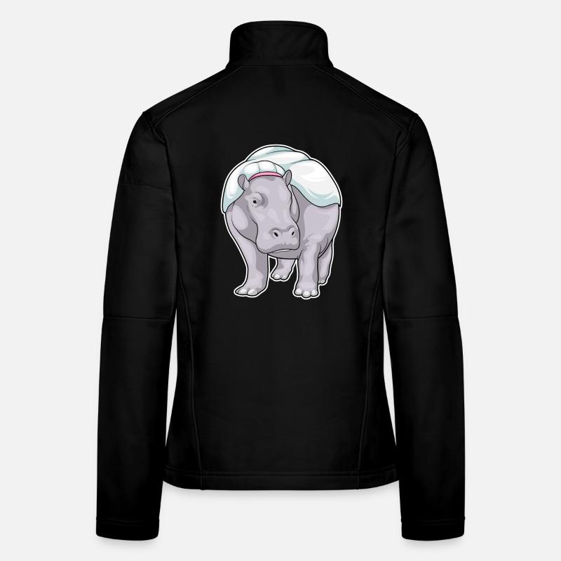 Nilpferd Braut Hochzeit Frauen Softshelljacke
