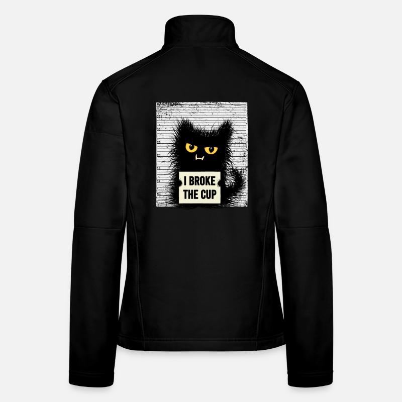 Verbrecher Katze Mit Spruch Katzen Geschenk Lustig Frauen Softshelljacke