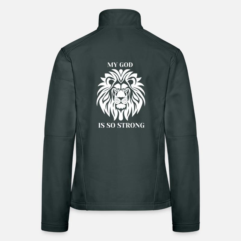 Leo God's Strength Strong Statement Women's Softshell Jacket