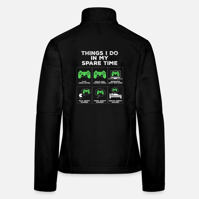 Things in My Casual Gaming Gift Women's Softshell Jacket