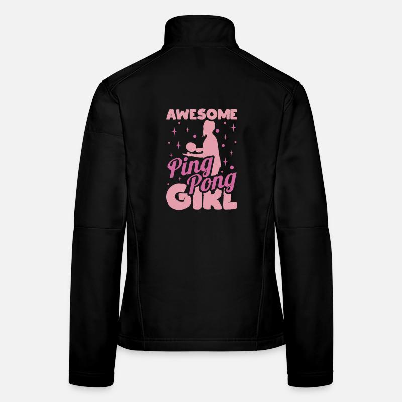 Fille de ping-pong Veste en tissu softshell Femme
