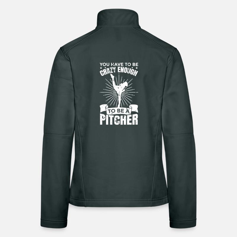 Baseball Pitcher Women's Softshell Jacket
