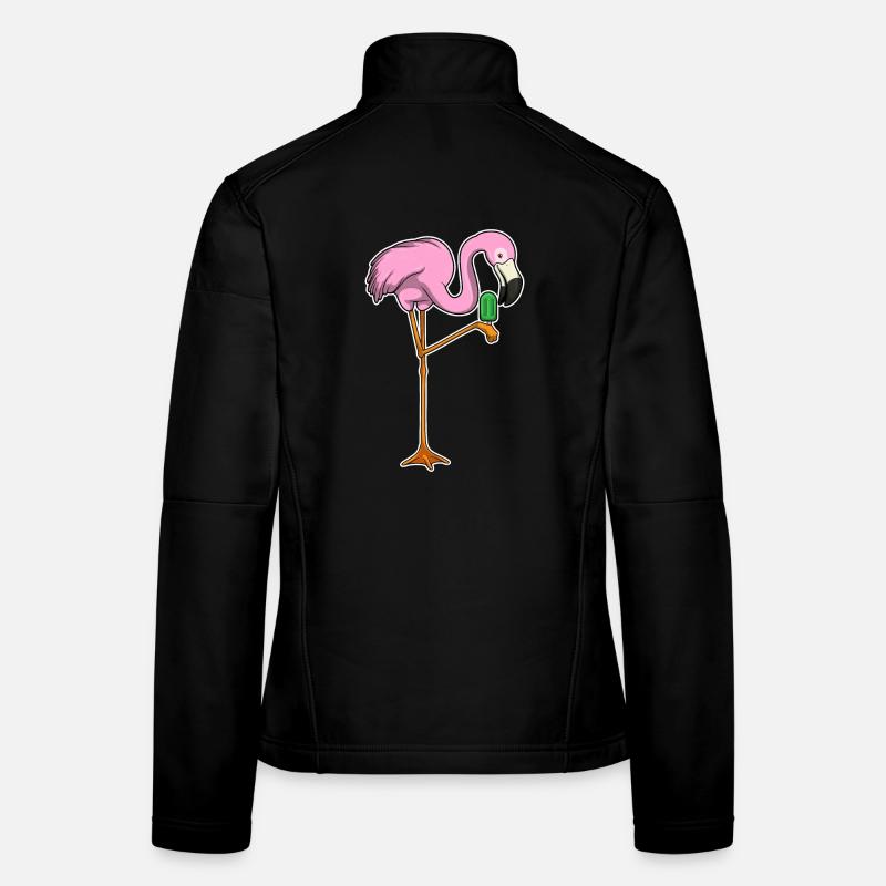 Flamingo Eis am Stiel Frauen Softshelljacke