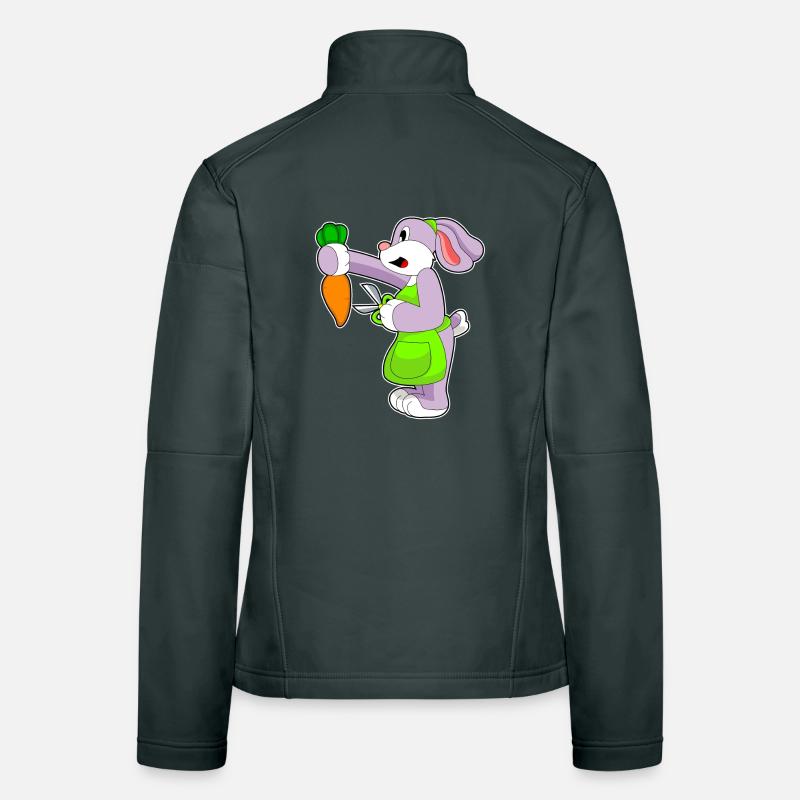 Lapin Coiffeur Ciseaux Carotte Veste en tissu softshell Femme