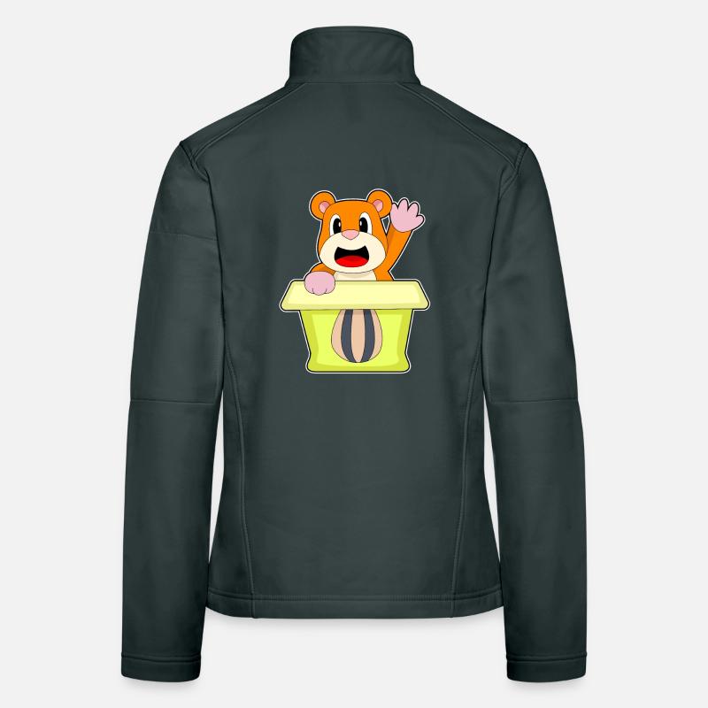Boîte de graines de hamster Veste en tissu softshell Femme