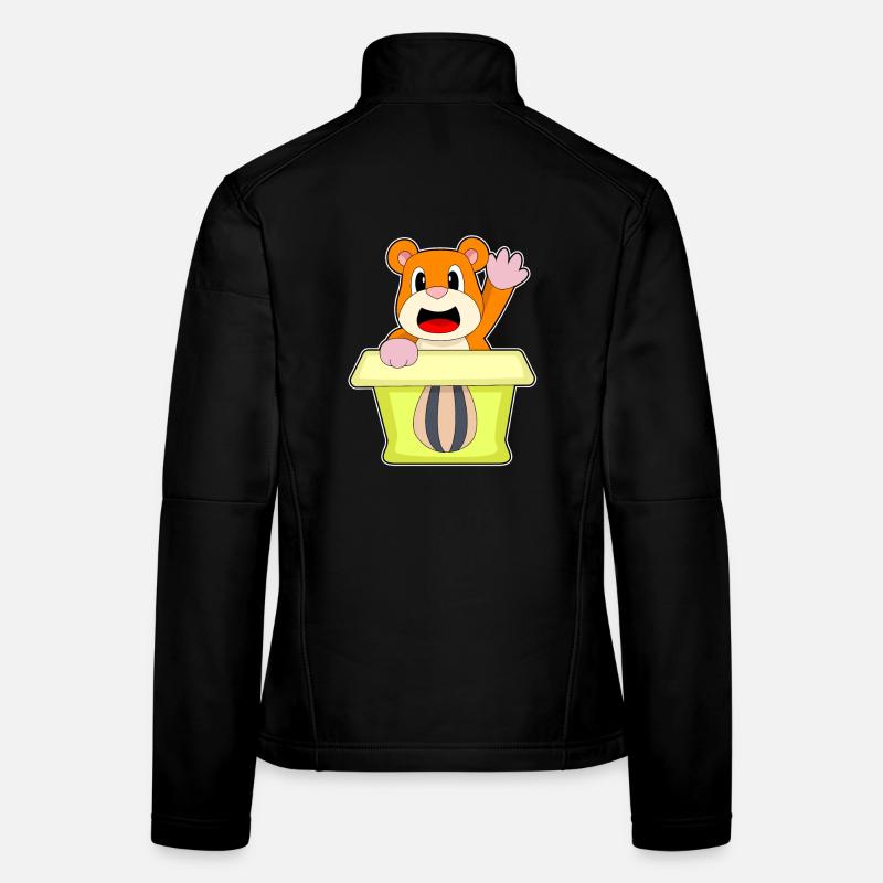 Hamster Karton Frauen Softshelljacke