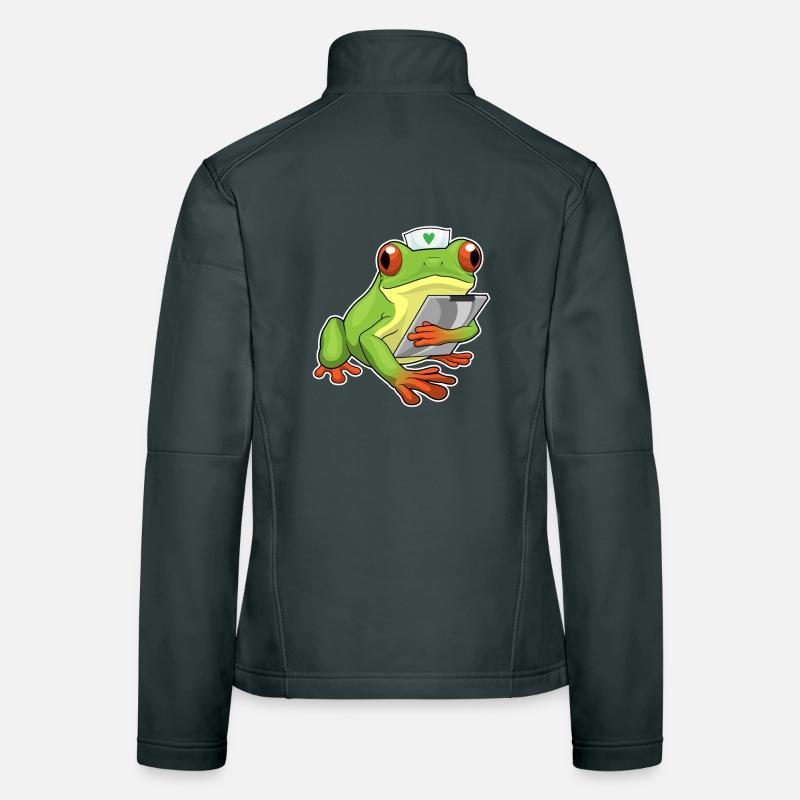 Infirmière grenouille Veste en tissu softshell Femme