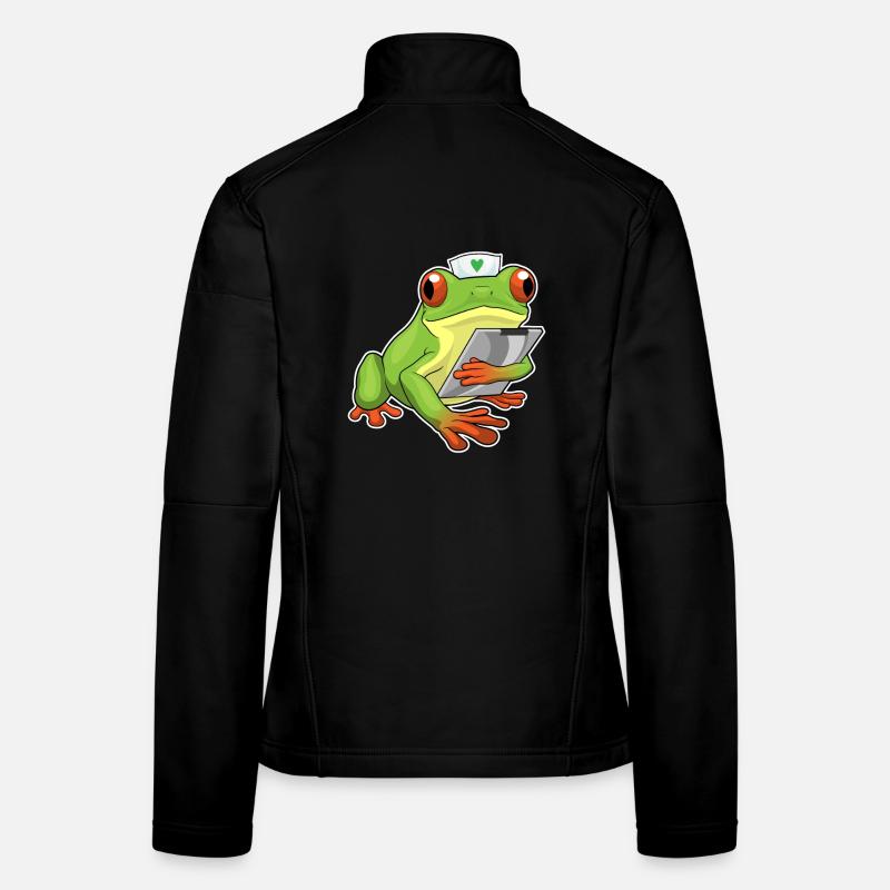 Frog Nurse - Women's Softshell Jacket - black
