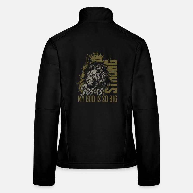 Lion's Crown Jesus Great Faith - Women's Softshell Jacket - black