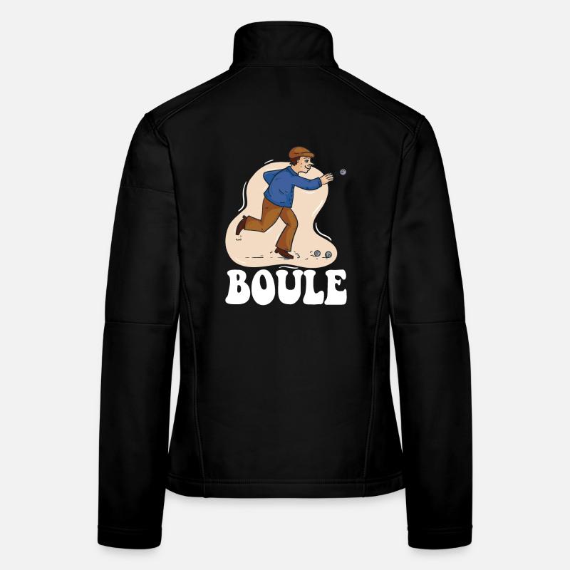 Boule boule pour boules pétanque Veste en tissu softshell Femme
