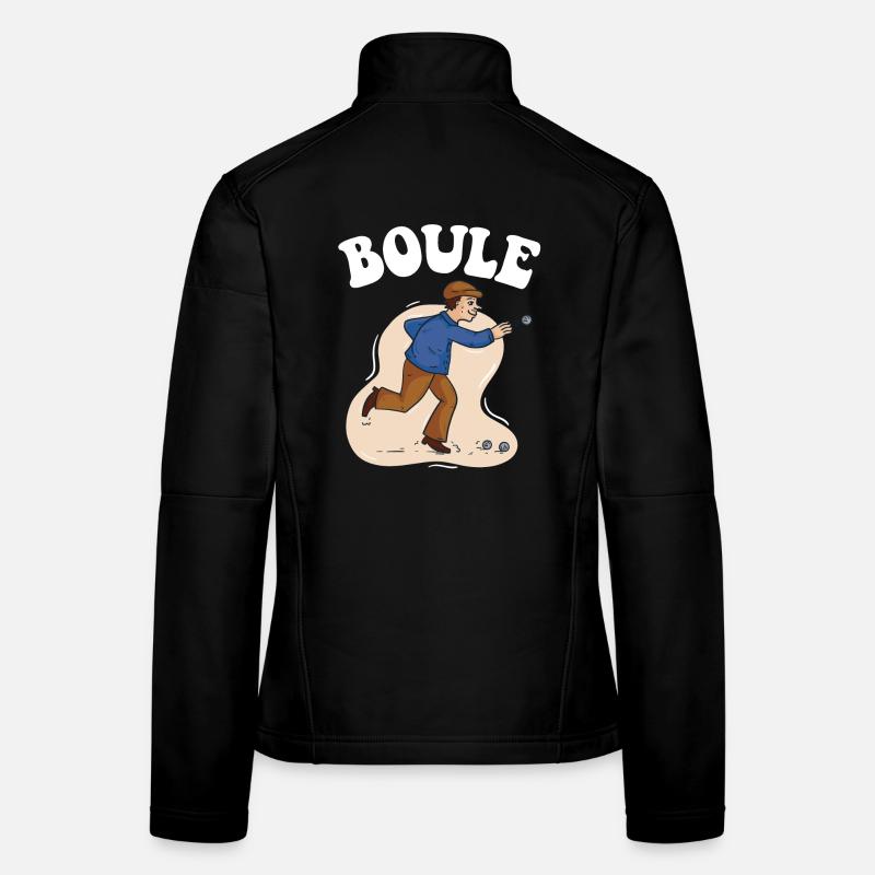 Boules boules boules pour boule pétanque boule Veste en tissu softshell Femme