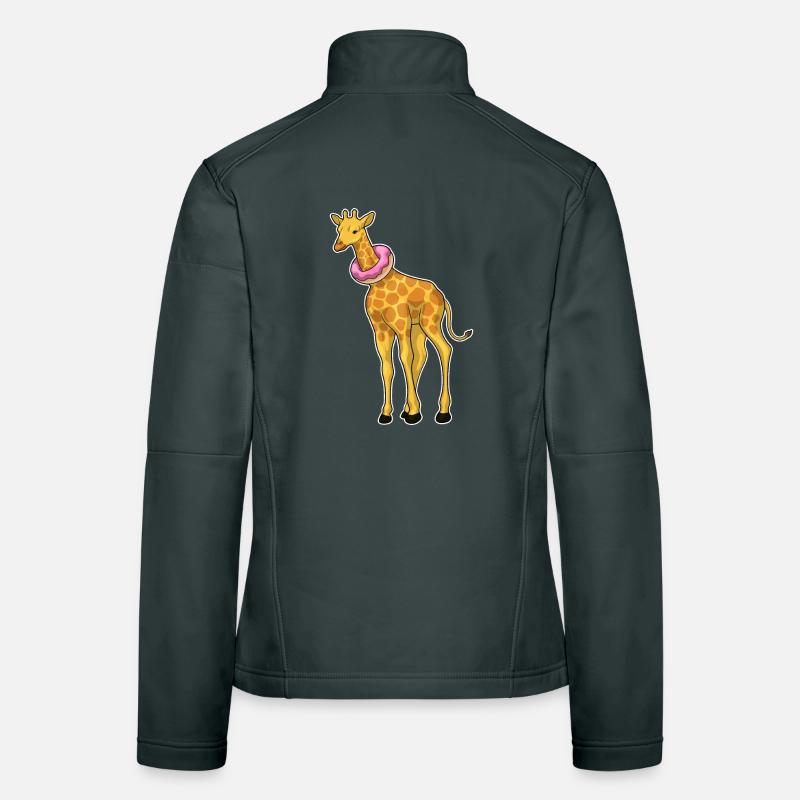 Giraffe Donut Women's Softshell Jacket