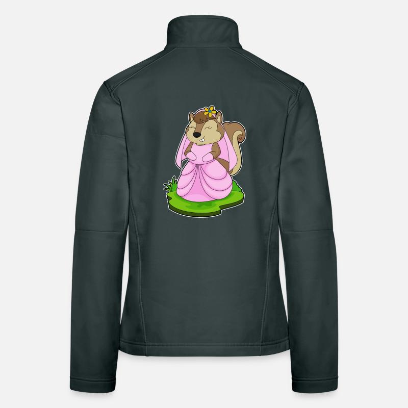 Squirrel Bridal Veil Wedding Women's Softshell Jacket