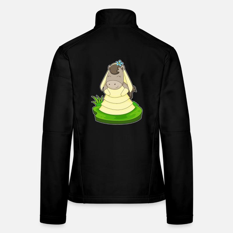 Pferd Braut Schleier Hochzeit Frauen Softshelljacke