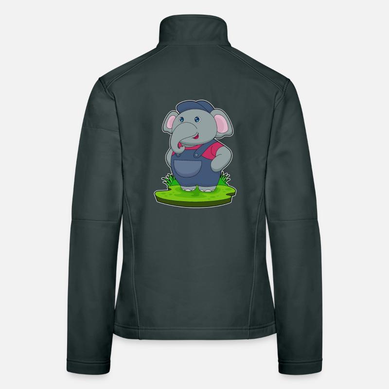 Atelier ouvrier de mécanicien d’éléphants Veste en tissu softshell Femme