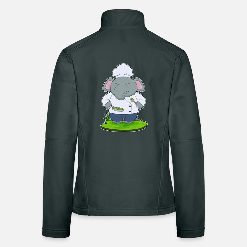 Poêle à éléphant Veste en tissu softshell Femme